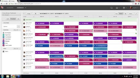 Training schedule tools