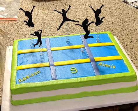 Trampoline Party Cake