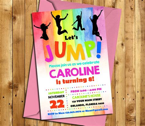 Trampoline Party Invitation Templates Gallery 3