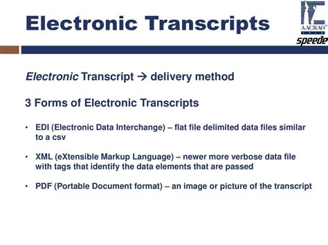 Exploring Transcript Delivery Options