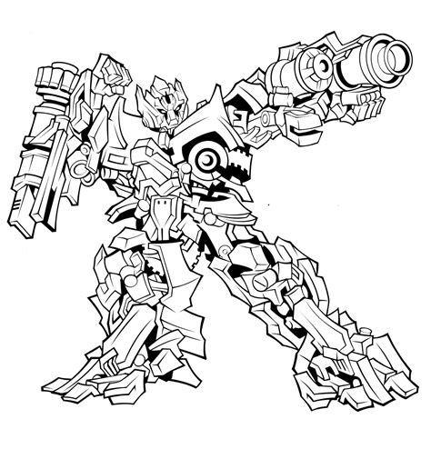 Transformers coloring page 6