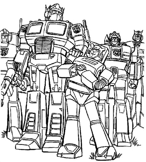 Transformers Coloring Pages for Boys