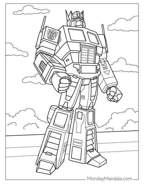 Transformers Coloring Pages PDF