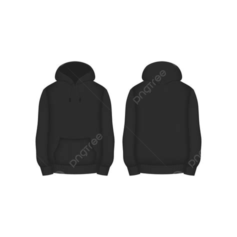 Transparent Hoodie Template PSD