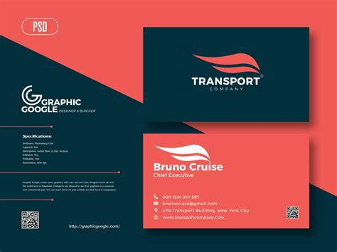 Transport Business Card Template 1