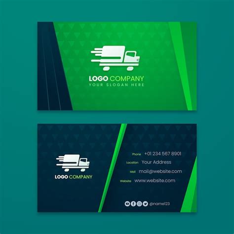 Transport Business Card Template 10