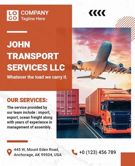 Transportation Flyer Design