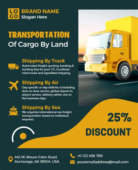 Transportation Flyer Template 2