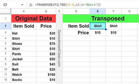 Transposing large datasets in Google Sheets