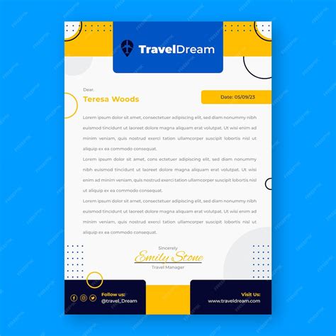 Travel Agency Letterhead Template Example 1