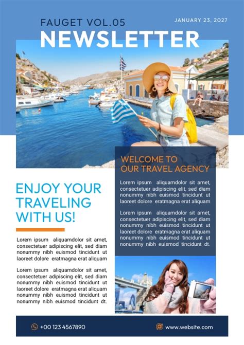 Travel and Tourism Newsletter Template