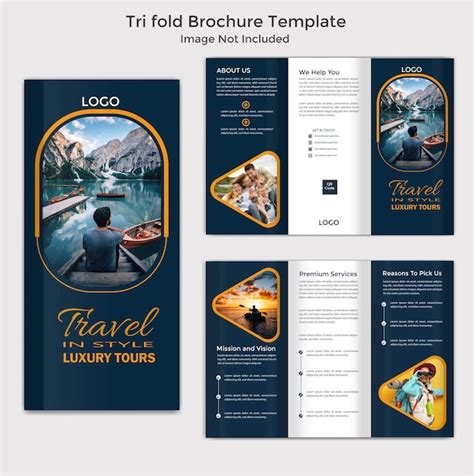 Travel and Tourism Tri-Fold Brochure Template