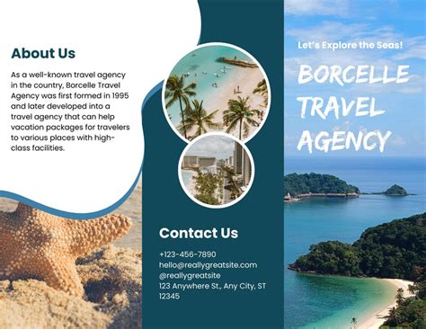 Travel Brochure Template Canva