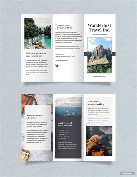 Travel Brochure Template Illustrator