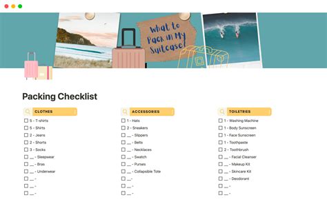 Travel Checklist