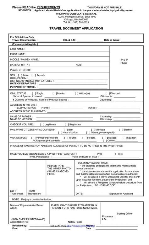 Travel Document Template