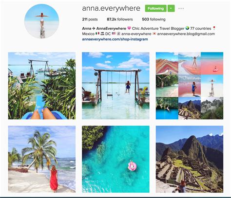 Travel Instagram Profile