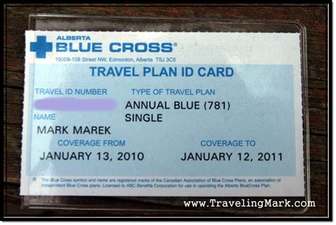 Travel Insurance Card Template