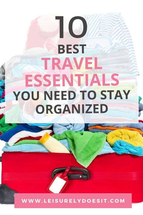 Travel organization ideas