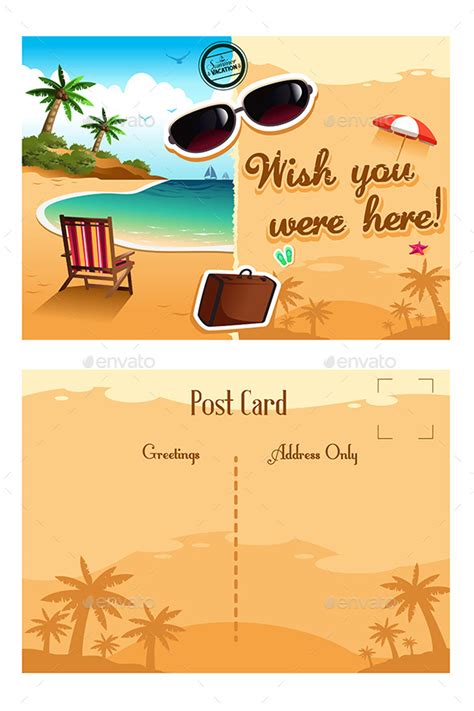 Travel postcard design