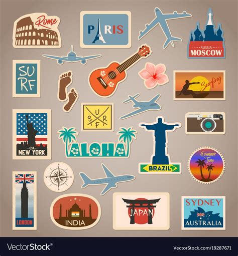 Travel Sticker Set