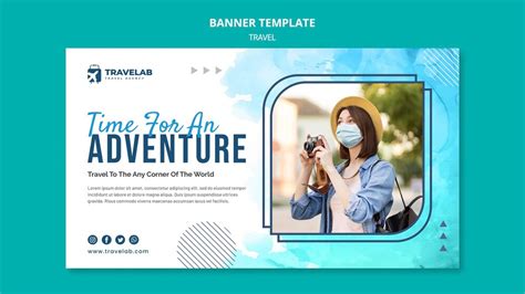 Travel template with a luxury hotel