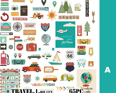 Travel Themed Stickers