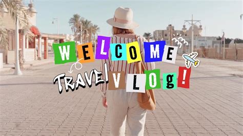 Travel vlog intro template