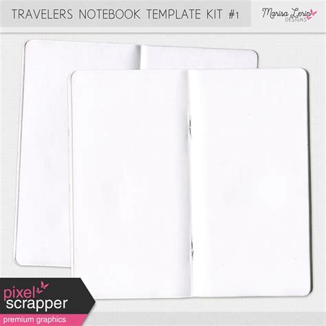 Traveler's notebook-inspired template with a unique design