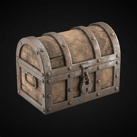 Treasure Chest Template 3D Modeling Software