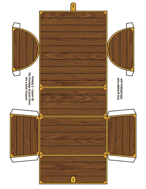 Treasure Chest Template Foam Board