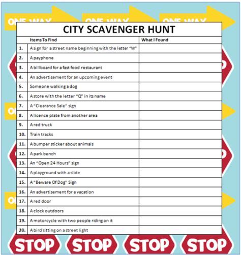 Treasure Hunt Templates