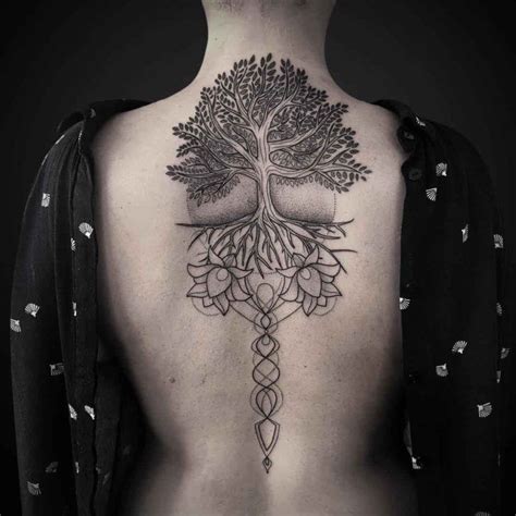 Tree of life tattoo on the back