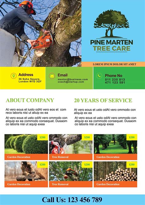 Tree Service Advertising Template