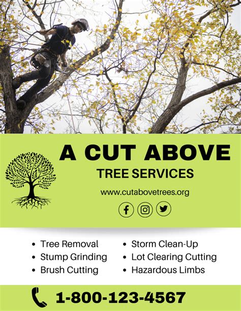 Tree Service Advertising Template Examples