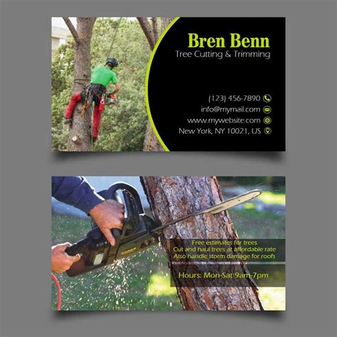 Tree Service Business Card Design Template