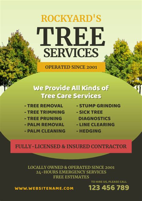 Tree Service Flyer Templates Gallery 2