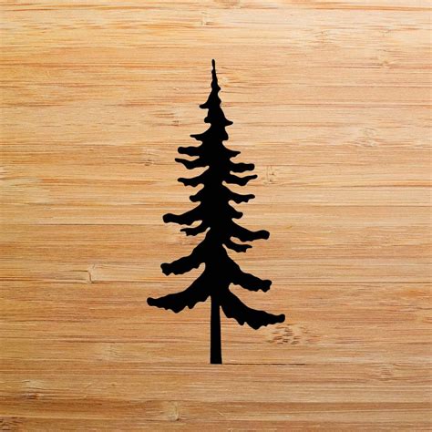 Tree silhouette stencil