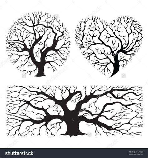 Tree Silhouette for Wood Burning