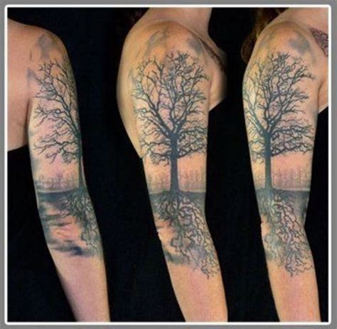 Tree sleeve tattoos