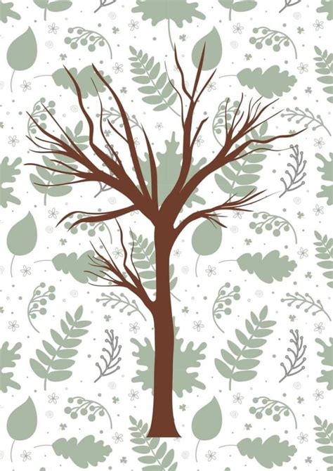 Tree template ideas without leaves