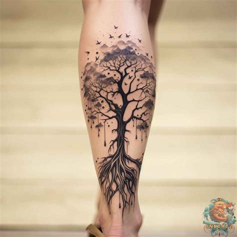 Tree Thigh Tattoos