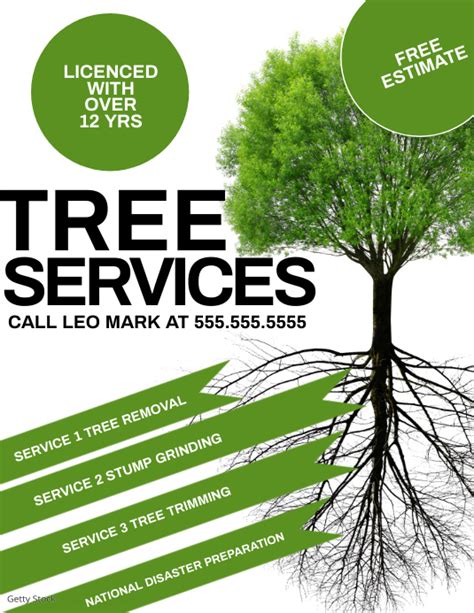 Example of a Tree Trimming Flyer Template