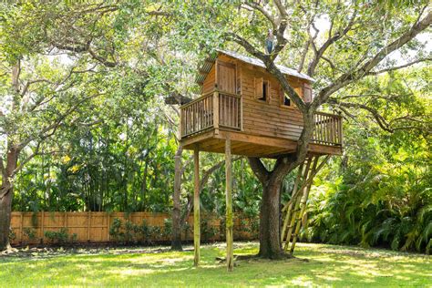 A luxurious treehouse with a panoramic view