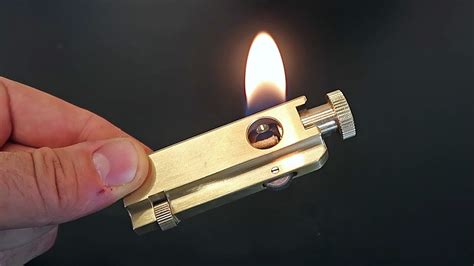 A trench lighter on display at a museum