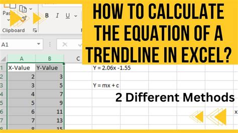 Trendline equation