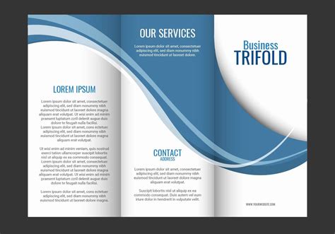 Tri-Fold Brochure Template in Microsoft Publisher