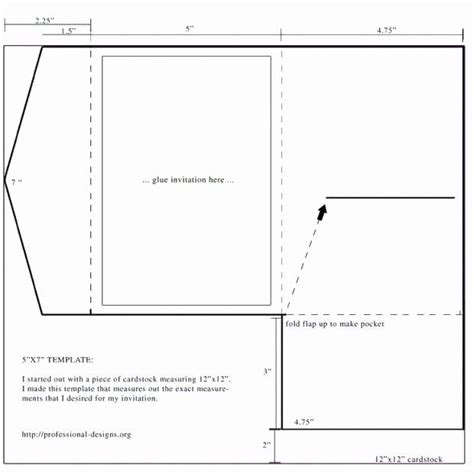 Tri-Fold Envelope Template Layout