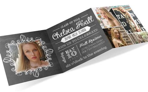 Tri-Fold Graduation Party Invitation Template