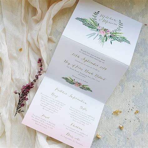 Tri-Fold Invitation Template Design